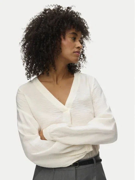 Vero Moda Bluză Urli alb