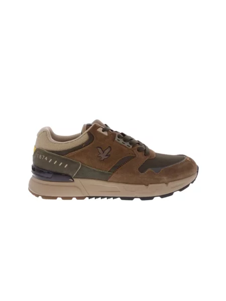 Sneakersy Lyle & Scott brązowe