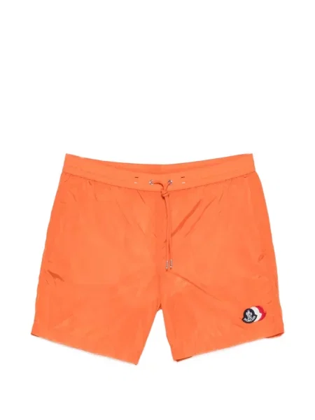 Παντελόνι κολύμβησης Moncler με αυτόγραφο με κορδόνι πορτοκαλί