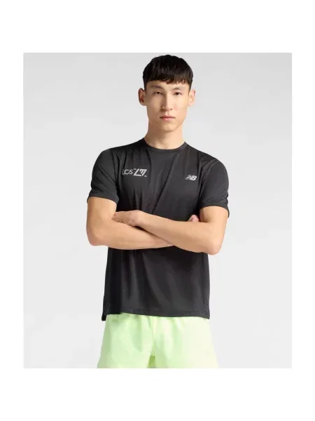 Koszulka z krótkim rękawem New Balance London Edition Athletics czysty S czarny