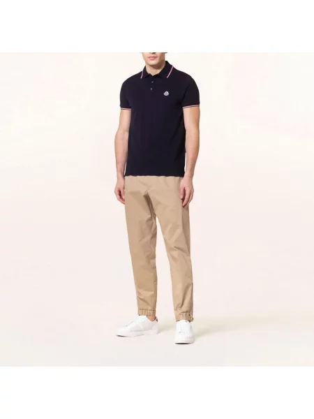 Koszulka polo Moncler niebieska