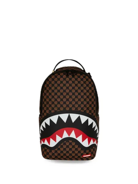 Ruksak Sprayground karirani smeđa