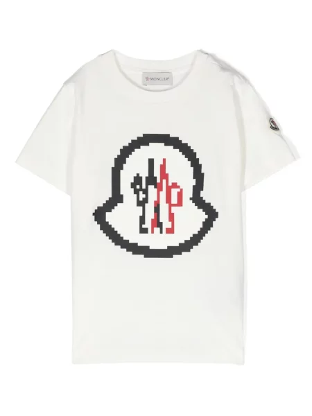 Koszulka dziecięca Moncler Enfant biała