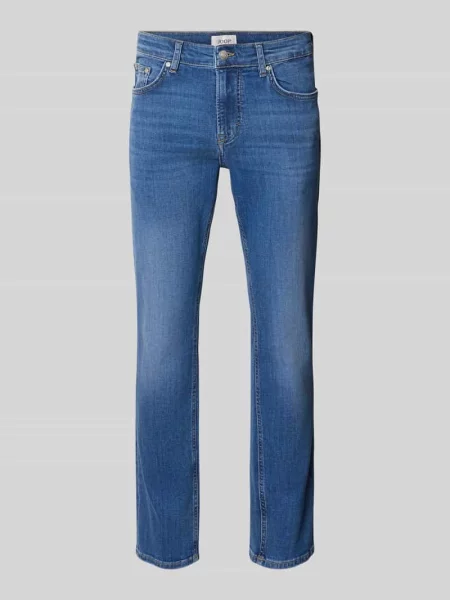 Jeansy o kroju nowoczesnym z wpuszczanymi model Mitch' Joop! Jeans niebieskie