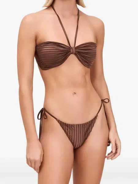 Bikini Devon Windsor cu volane maro