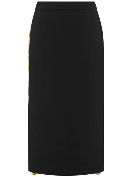 Fustă midi Moschino până la genunchi negru