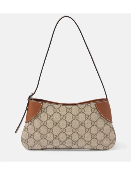 Geantă Gucci din canvas bej