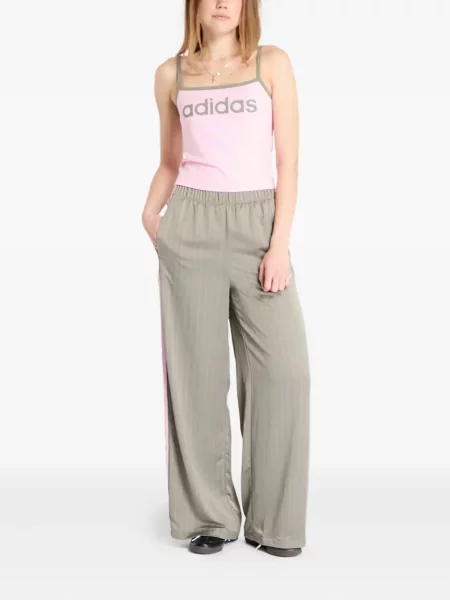 Бягане тениска Adidas с леопардов принт от джърси черно