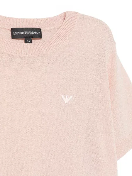 Top dziecięcy Emporio Armani różowy