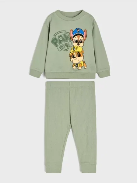 Sinsay komplet: mikina a legíny PAW Patrol zelená