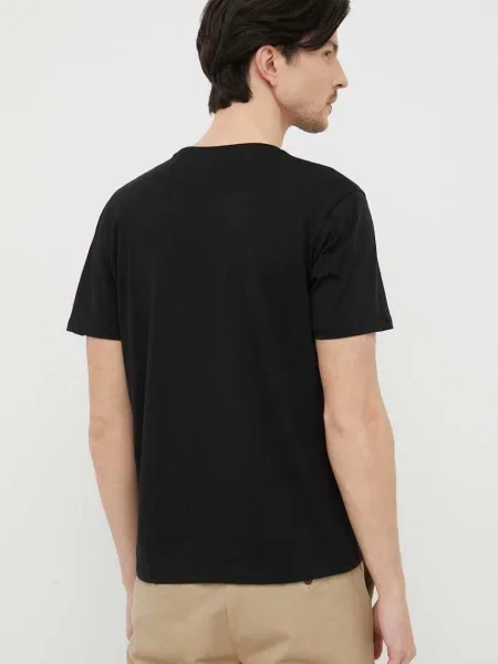 Tričko Alpha Industries Basic T-Shirt Foil Print černé