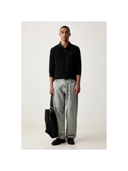 Emporio Armani jeansy relaxed fit niebieskie