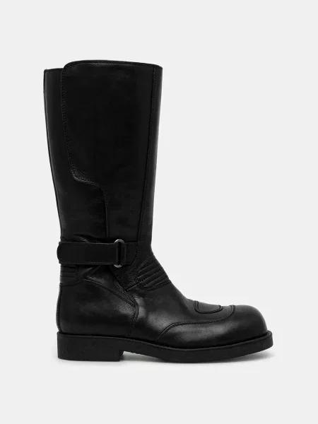 Високі шкіряні черевики Maison Margiela чорний