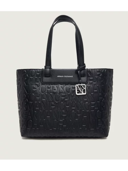Geantă shopper Armani negru