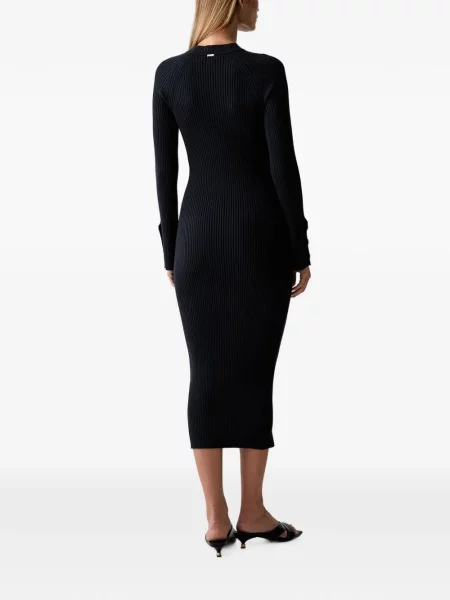 Rochie midi Twinset tricotate negru