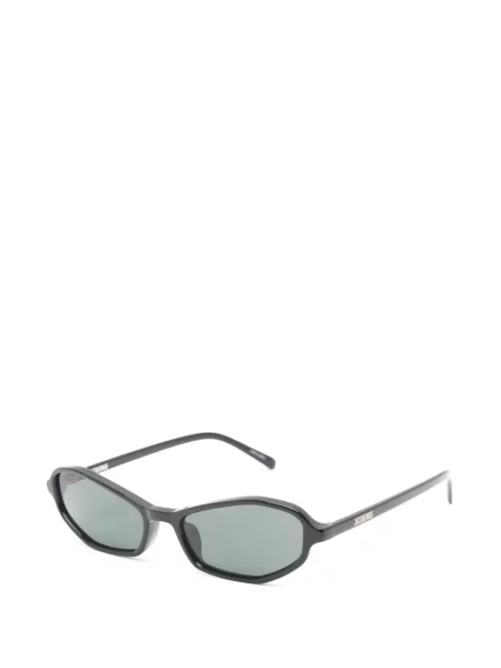 Ochelari de soare Jacquemus cu imprimeu geometric negru