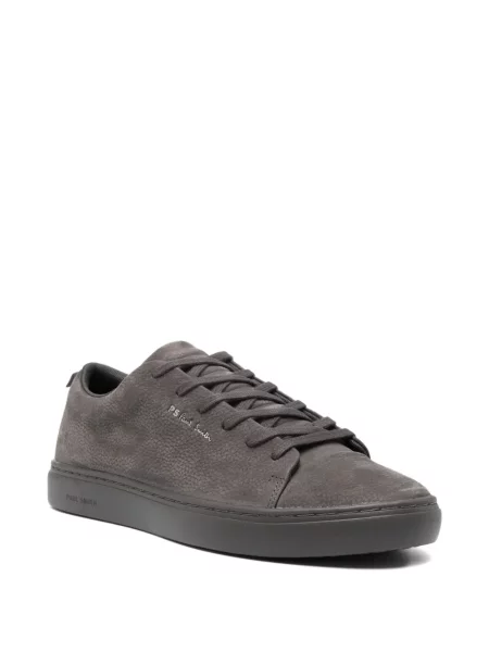 Sneakerși Paul Smith cu șireturi din nubuc gri