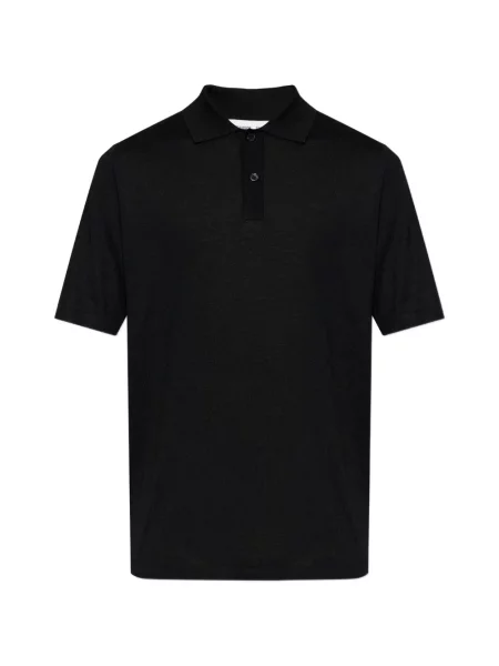 Gulerat tricou polo Samsøe Samsøe negru