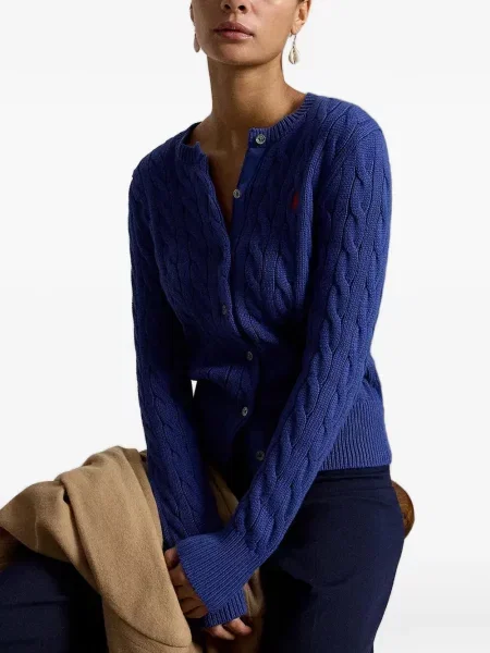Gulerat tricou polo Polo Ralph Lauren cu decolteu în V fără mâneci maro