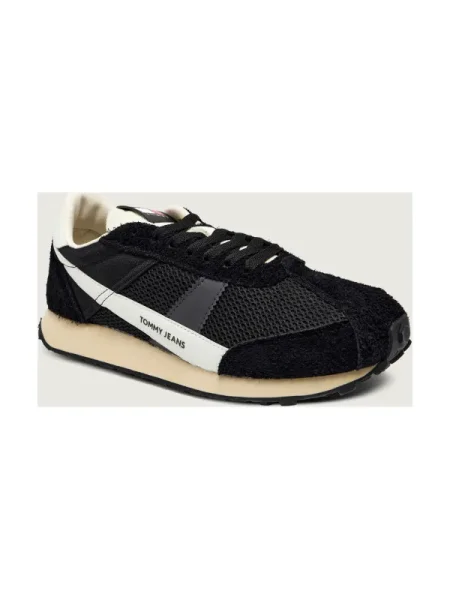 Tommy Jeans Sportcipők Retro Runner Archive Open Mesh fekete