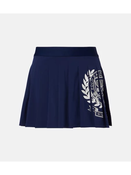 Fustă Polo Ralph Lauren tenis cu autograf albastru