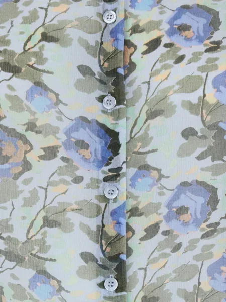 Koszula Semicouture w kwiatki zielona