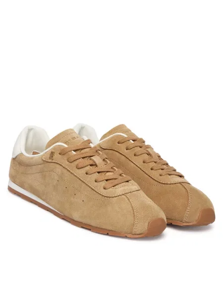 Tommy Hilfiger Αθλητικά Th Bella Low Runner Suede μπεζ