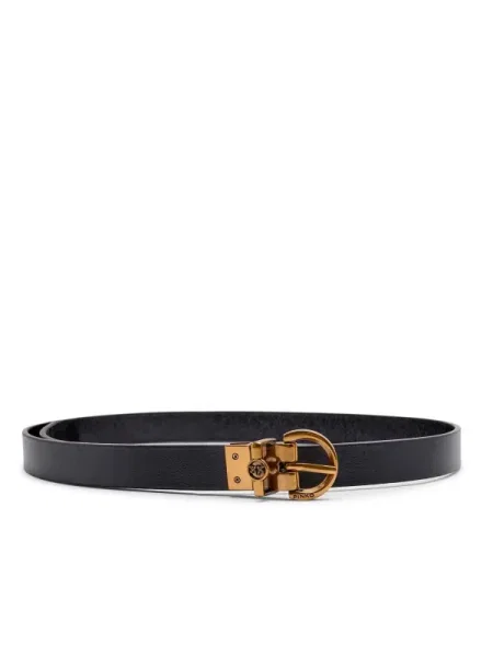 Pinko De piele cu două fețe LOVE BERRY H2 negru
