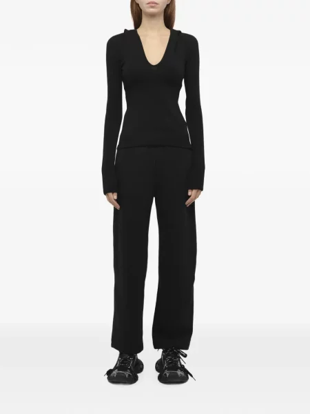 Lung tricou Fax Copy Express cu glugă negru