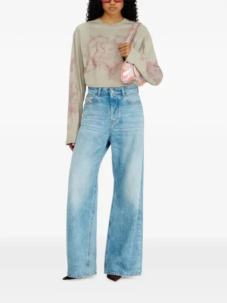 Lung tricou Diesel cu imagine