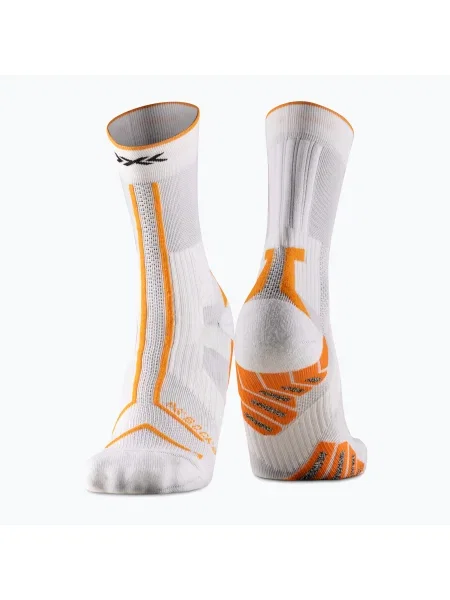 Чорапи X-Socks Trailrun Terraskin Expert Crew x white/blazing orange бяло