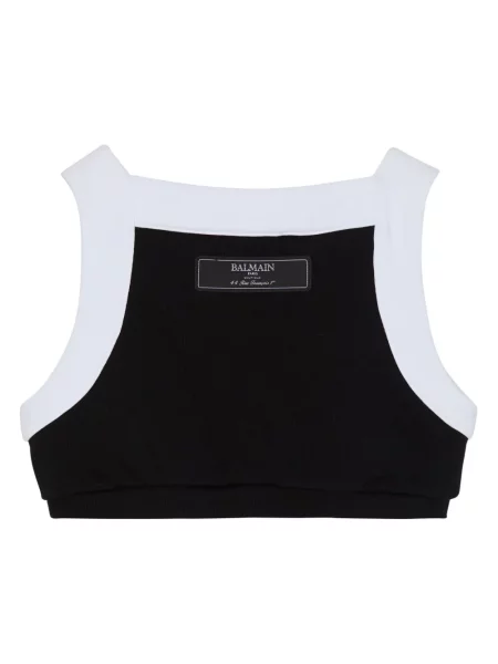 Top dziecięcy Balmain czarny