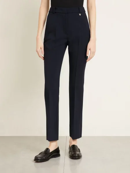 Max Mara Spodnie Mxmgiglio blau granatowe
