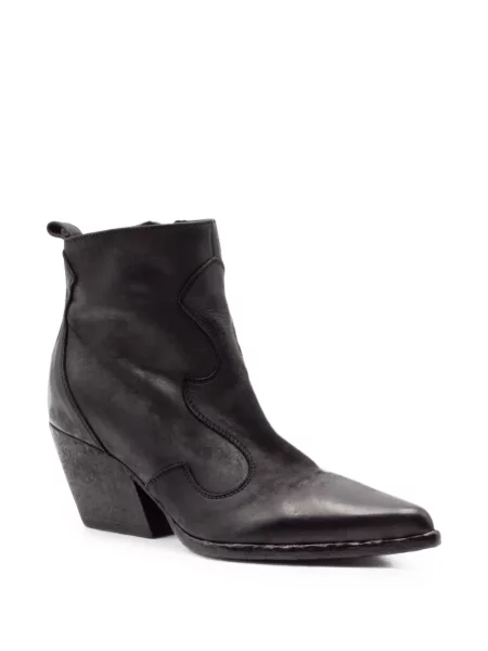 Botine Elena Iachi din piele negru