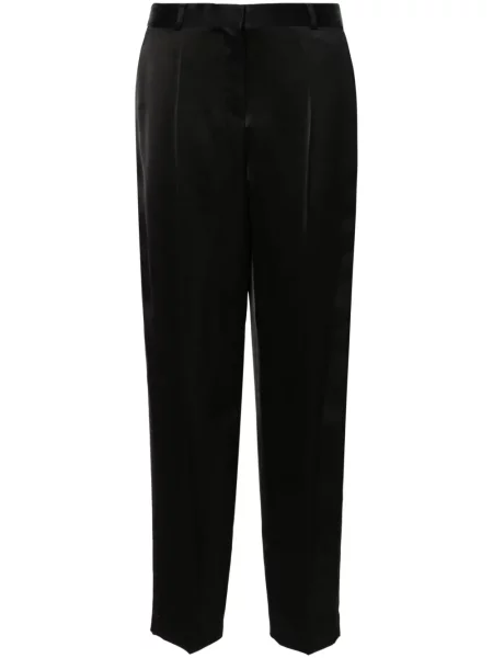 Pantaloni Toteme din satin negru