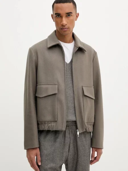 Jakna s vunom BARENA VENEZIA Capospalla Magan za prijelazno razdoblje smeđa