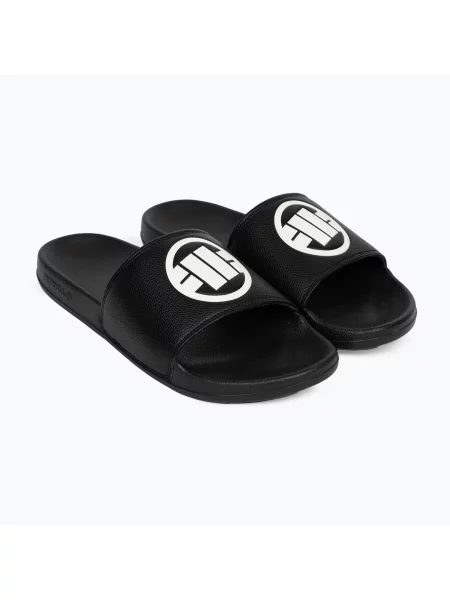 Șlapi pentru bărbați Pitbull Logo black negru