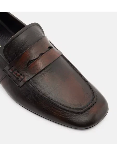 Pantofi loafer Dries Van Noten din piele maro