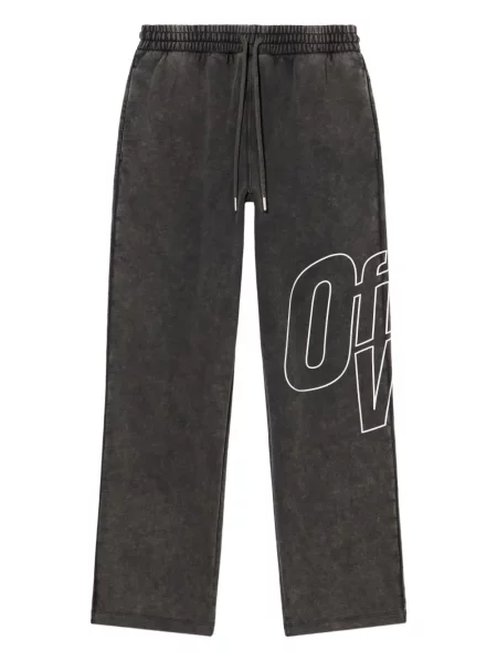 Pantaloni Off-white alb
