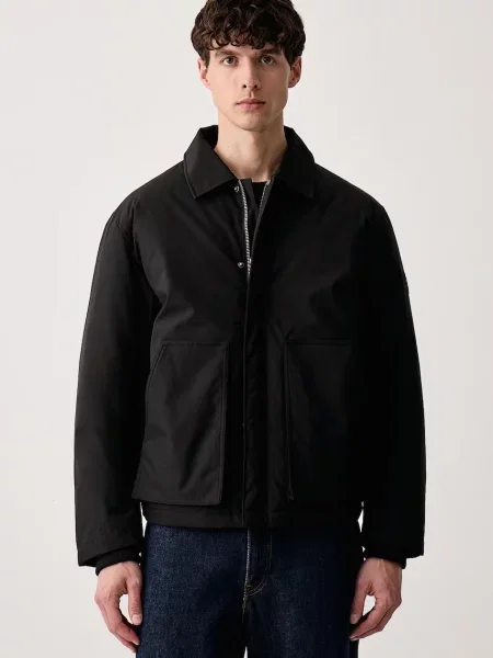 Guess Jeans jachetă pentru bărbați negru