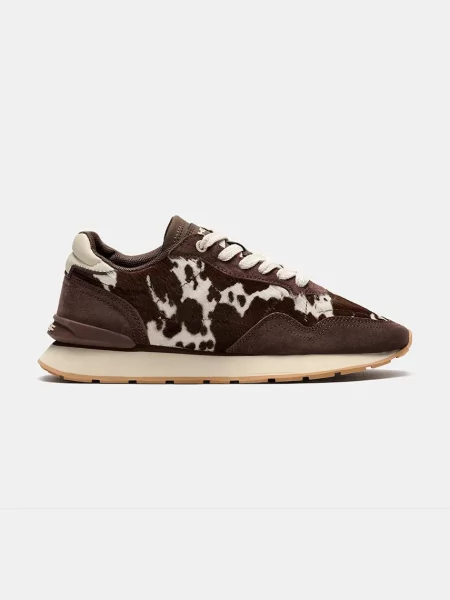 Hoff CITY PRINT BROWN sneakers pentru femei din piele întoarsă maro