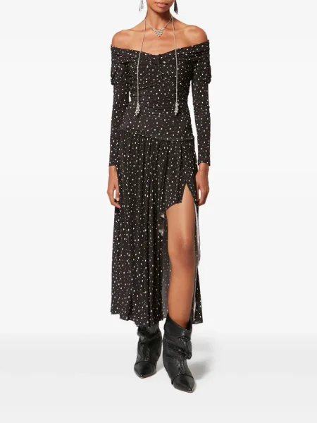 Rochie Isabel Marant cu buline de costum negru