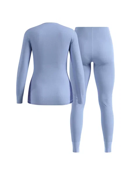 Bielizna termoaktywna zestaw Odlo Set ACTIVE WARM Special Set niebieska