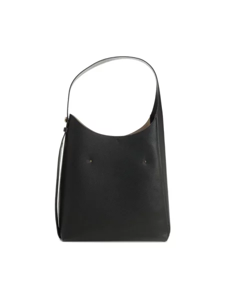 Tory Burch torebka skórzana Romy Hobo czarny