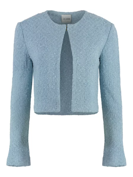 Kurtka St. John o krotszym kroju niebieska