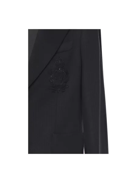 Marynarka Dolce And Gabbana elegancka z logo czarna