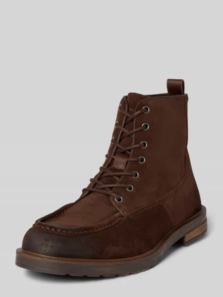 Tommy Hilfiger buty zamszowe CLEATED HILFIGER W SDE MOC BOOT brązowy