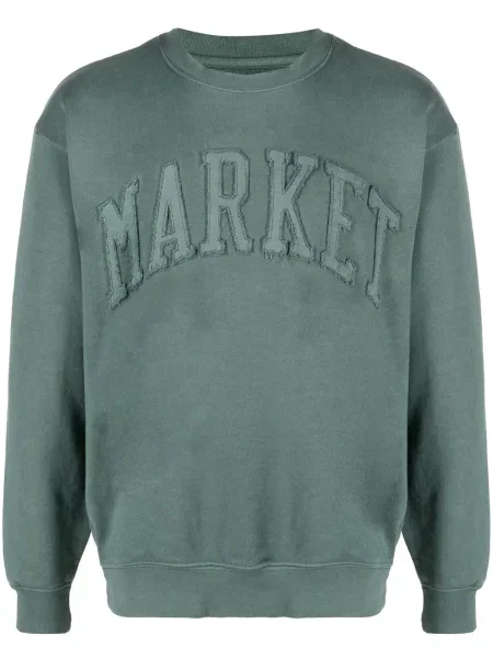Hanorac Market cu broderie verde