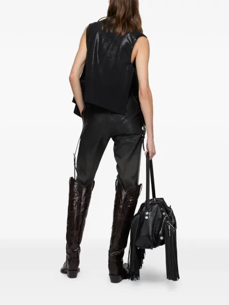 Vestă Acne Studios cu decolteu în V negru