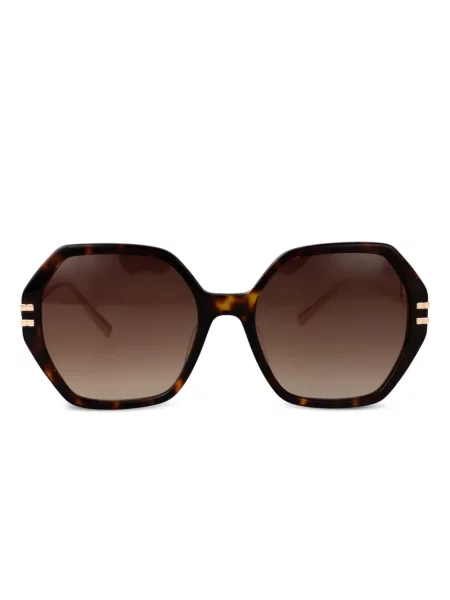 Ochelari de soare Chopard Eyewear cu imprimeu geometric auriu